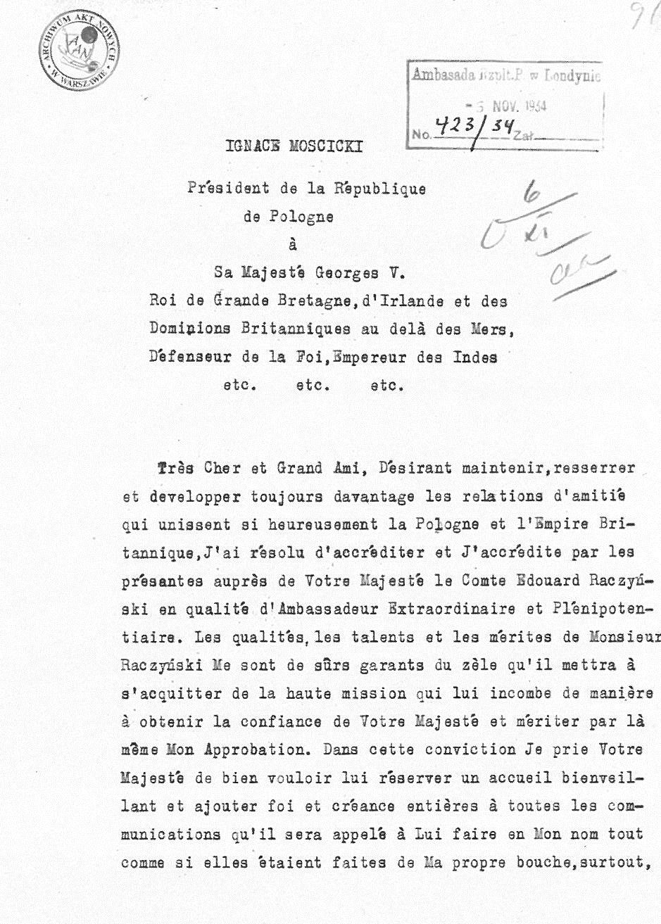 List uwierzytelniający (1934)